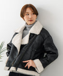 【C-FORT POINT/フォートポイント】合皮ライダースジャケット