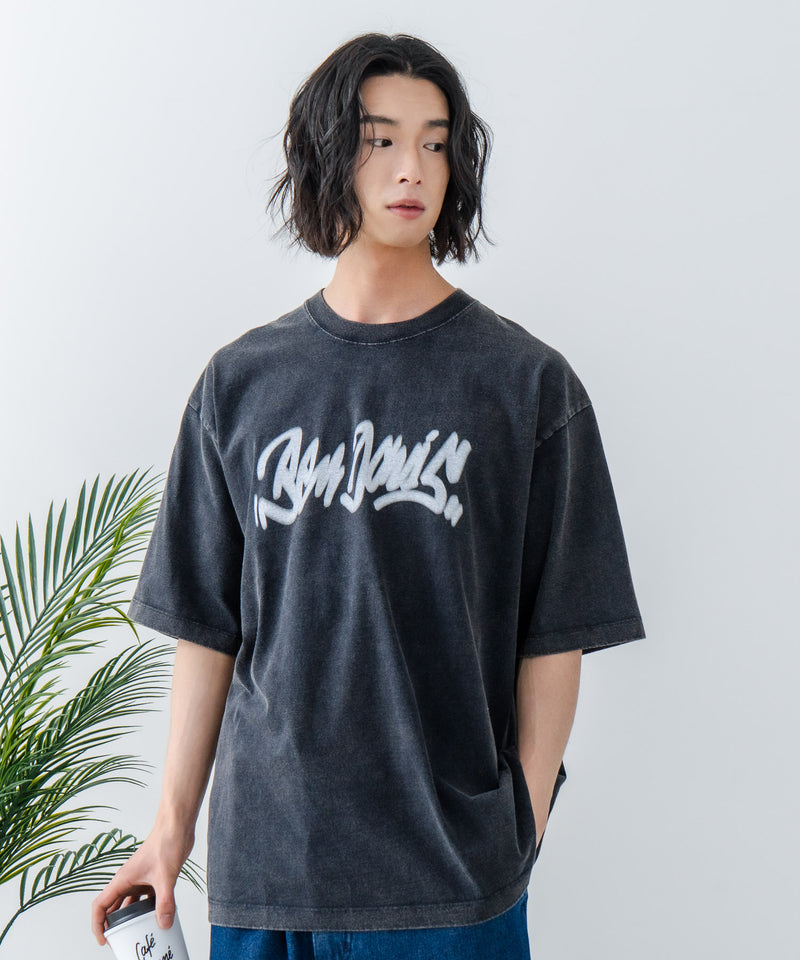 【BEN DAVIS/ベンデイビス】パウダーブリーチ加工 Tシャツ 半袖 クルーネック オーバーサイズ