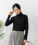 【C-FORT POINT/フォートポイント】リブハイネック ニットプルオーバー