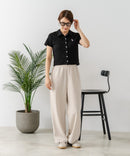 【U.S. POLO ASSN./ユーエスポロアッスン】ワンポイントロゴ刺繍 スムースカットソーシャツ