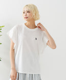 リラックスフィットワンポイント刺繍フレンチスリーブ Ｔシャツ 【U.S. POLO ASSN./ユーエスポロアッスン】　　　　　　　　　　　　　　　　　　　　　　　　　　　　　　　　　　　　　　　　　　　　　　　　　　　　　　　　　　　　