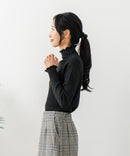 【C-FORT POINT/フォートポイント】リブハイネック ニットプルオーバー