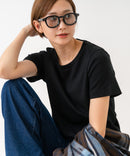 【HANES/ヘインズ】【独自製法で生み出したこだわりの“先染めBLACK”】KURO for HER クルーネックＴシャツ 無地 シンプル 美シルエット コンパクトシルエット すっきり見え タグレス仕様 ブラインドステッチ ❘ジーンズメイト公式オンラインショップ