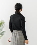 【C-FORT POINT/フォートポイント】リブハイネック ニットプルオーバー