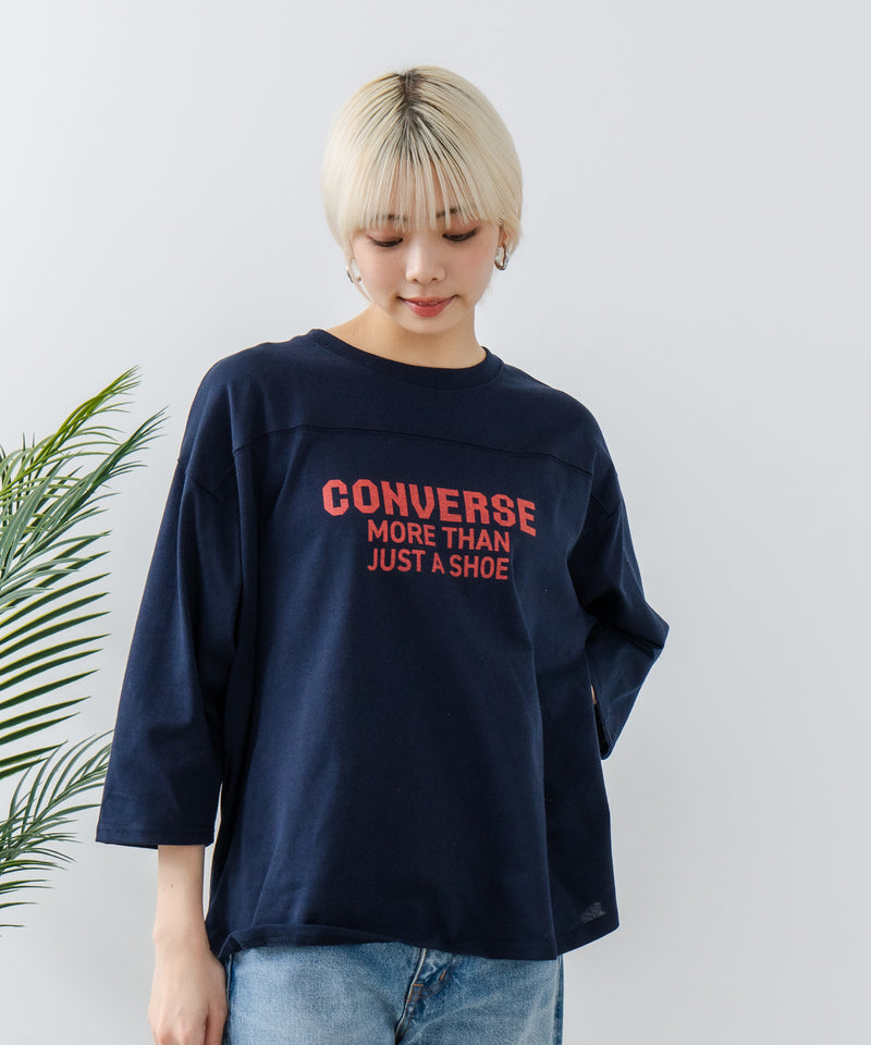 ８分袖裾 ラウンド Tシャツ CONVERSE コンバース