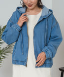 【C-FORT POINT/フォートポイント】フード付き デニムジャケット デニムジップパーカー ❘ジーンズメイト公式オンラインショップ