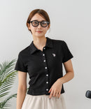 【U.S. POLO ASSN./ユーエスポロアッスン】ワンポイントロゴ刺繍 スムースカットソーシャツ