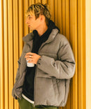 【Blue Standard/ブルースタンダード】ウールタッチ ヘリンボーン ファイバーダウンジャケット 軽量 大人カジュアル