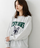 【C-FORT POINT/フォートポイント】アニマルプリント(フレンチブルドッグ) スウェットトレーナー