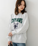 【C-FORT POINT/フォートポイント】アニマルプリント(フレンチブルドッグ) スウェットトレーナー