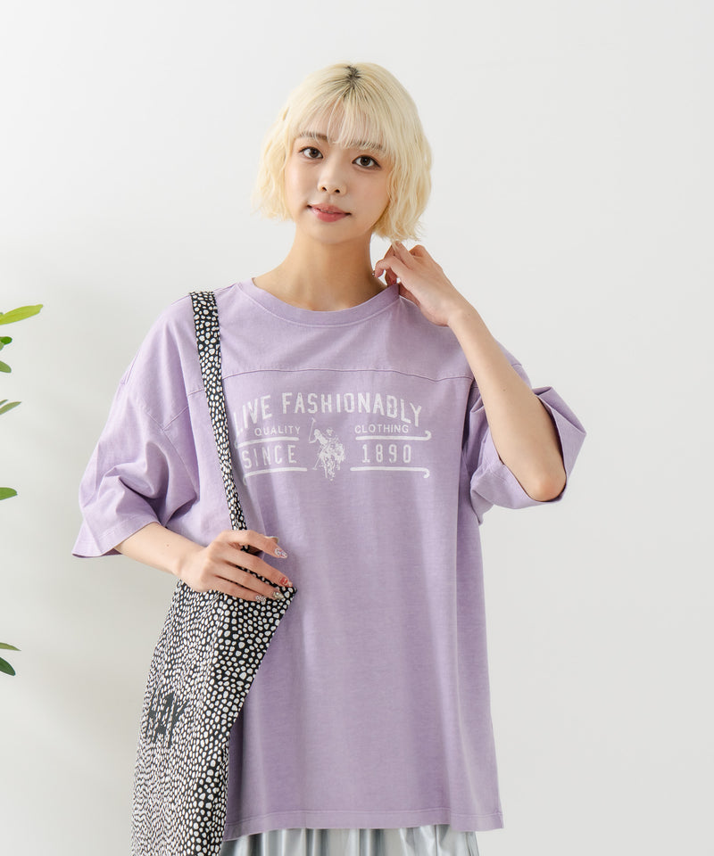 ピグメントプリントＴシャツ【U.S. POLO ASSN./ユーエスポロアッスン】　　　　　　　　　　　　　　　　　　　　　　　　　　　　　　　　　　　　　　　　　　　　　　　　　　　　　　　　　　　　