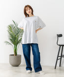 【sanrio/サンリオ】【ゆったりルーズシルエット】日焼けキャラクター サガラ刺繍Tシャツ ハローキティ クロミ ポチャッコ y2k 平成レトロ