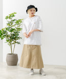 【OUTDOOR EXCHANGE/アウトドアエクスチェンジ】×【ZERO STAIN/ゼロステイン】コラボ 配色 3本針ステッチ クルーネック Tシャツ