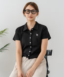 【U.S. POLO ASSN./ユーエスポロアッスン】ワンポイントロゴ刺繍 スムースカットソーシャツ