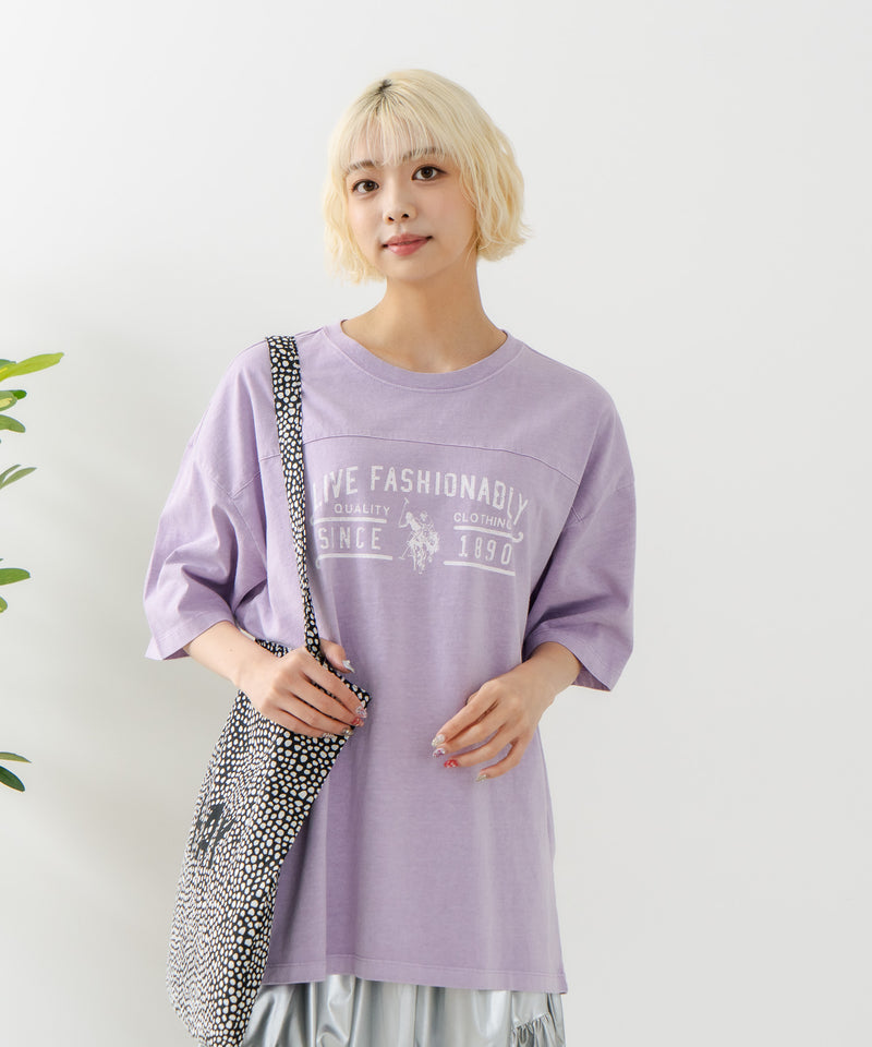 ピグメントプリントＴシャツ【U.S. POLO ASSN./ユーエスポロアッスン】　　　　　　　　　　　　　　　　　　　　　　　　　　　　　　　　　　　　　　　　　　　　　　　　　　　　　　　　　　　　