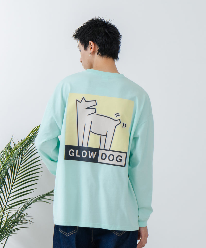 【GLOW DOG/グロウドッグ】ブランドロゴ DOGアイコン バックプリント ロンT