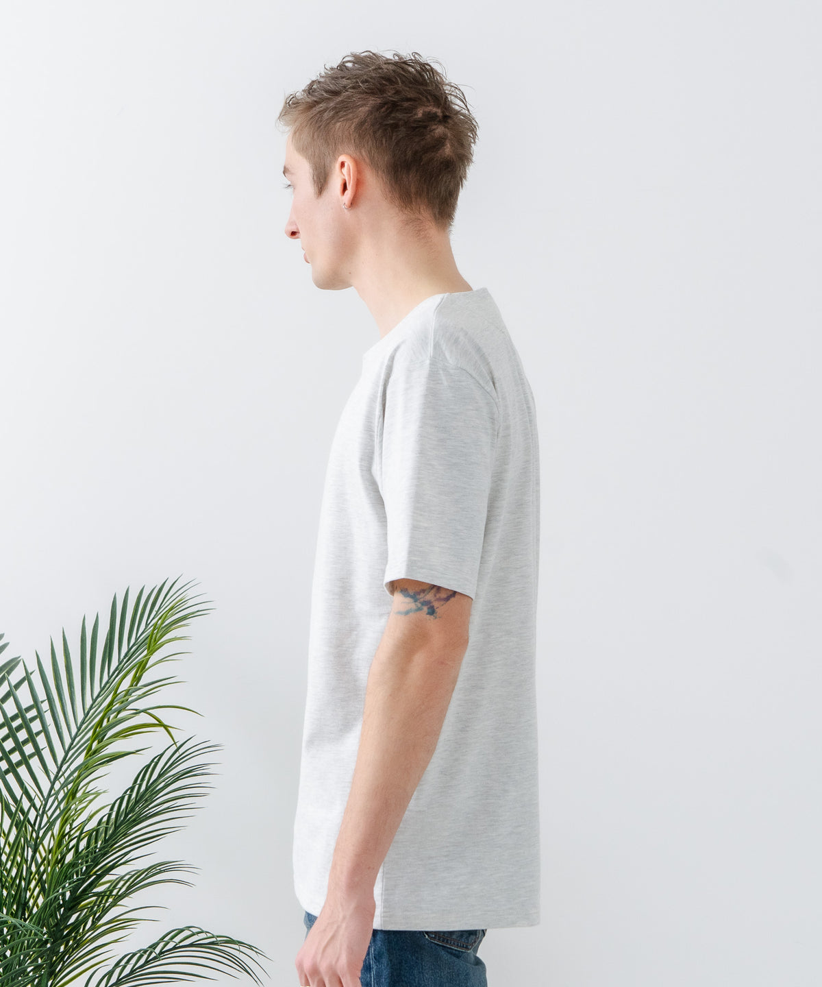 汗染みの目立ちにくいTシャツ ZEROSTAIN/ゼロステイン】キーネックT