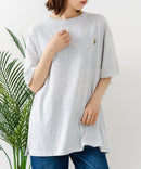 【sanrio/サンリオ】【ゆったりルーズシルエット】日焼けキャラクター サガラ刺繍Tシャツ ハローキティ クロミ ポチャッコ y2k 平成レトロ