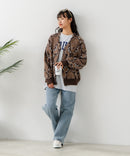 【BEVERLY HILLS POLO CLUB/ビバリーヒルズポロクラブ】ワンポイント刺繍 モヘアタッチ ニットカーディガン