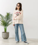 【C-FORT POINT/フォートポイント】アニマルプリント(タイガー) カレッジ スウェットトレーナー