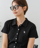 【U.S. POLO ASSN./ユーエスポロアッスン】ワンポイントロゴ刺繍 スムースカットソーシャツ
