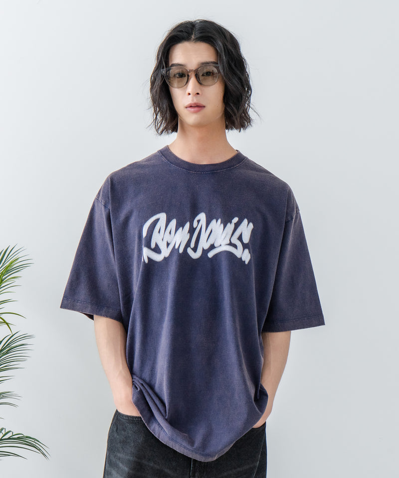 【BEN DAVIS/ベンデイビス】パウダーブリーチ加工 Tシャツ 半袖 クルーネック オーバーサイズ