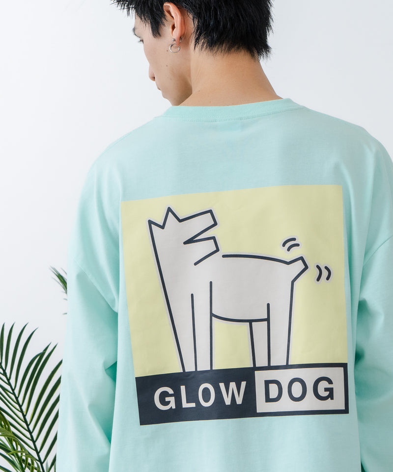 【GLOW DOG/グロウドッグ】ブランドロゴ DOGアイコン バックプリント ロンT