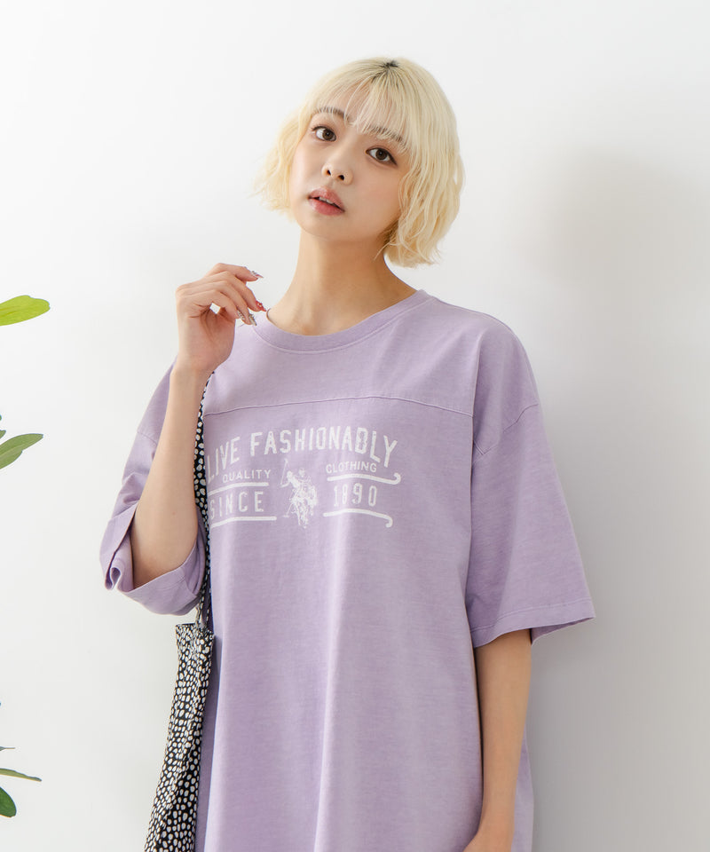 ピグメントプリントＴシャツ【U.S. POLO ASSN./ユーエスポロアッスン】　　　　　　　　　　　　　　　　　　　　　　　　　　　　　　　　　　　　　　　　　　　　　　　　　　　　　　　　　　　　