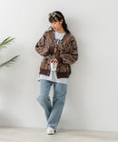 【BEVERLY HILLS POLO CLUB/ビバリーヒルズポロクラブ】ワンポイント刺繍 モヘアタッチ ニットカーディガン