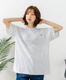 【sanrio/サンリオ】【ゆったりルーズシルエット】日焼けキャラクター サガラ刺繍Tシャツ ハローキティ クロミ ポチャッコ y2k 平成レトロ
