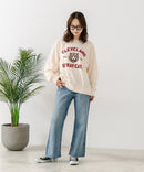 【C-FORT POINT/フォートポイント】アニマルプリント(タイガー) カレッジ スウェットトレーナー