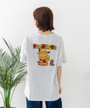 【sanrio/サンリオ】【ゆったりルーズシルエット】日焼けキャラクター サガラ刺繍Tシャツ ハローキティ クロミ ポチャッコ y2k 平成レトロ