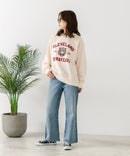 【C-FORT POINT/フォートポイント】アニマルプリント(タイガー) カレッジ スウェットトレーナー