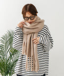 【C-FORTPOINT/フォートポイント】フリンジ使いマフラー