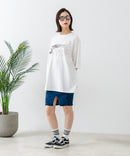 【CONVERSE/コンバース】×【TOM AND JERRY/トムとジェリー】ブランドロゴ プリント オーバーサイズ Tシャツzo