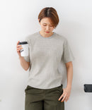 【C-FORTPOINT/フォートポイント】【細見え スタイルアップ効果】細ボーダー ジャガードリブTシャツ 着痩せ きれいめ オフィス 通勤 大人カジュアル フレンチシック