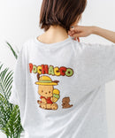 【sanrio/サンリオ】【ゆったりルーズシルエット】日焼けキャラクター サガラ刺繍Tシャツ ハローキティ クロミ ポチャッコ y2k 平成レトロ