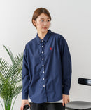 【U.S. POLO ASSN./ユーエスポロアッスン】ワンポイントロゴ刺繍 ブロードシャツ