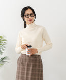 【C-FORT POINT/フォートポイント】リブハイネック ニットプルオーバー