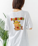 【sanrio/サンリオ】【ゆったりルーズシルエット】日焼けキャラクター サガラ刺繍Tシャツ ハローキティ クロミ ポチャッコ y2k 平成レトロ