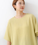 【C-FORTPOINT/フォートポイント】【ひんやり接触冷感 華奢見え】カット楊柳 ワイドシルエットTシャツ リラックス 抜け感 大人カジュアル 涼しい