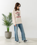 【C-FORT POINT/フォートポイント】アニマルプリント(タイガー) カレッジ スウェットトレーナー