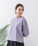 5分袖 刺繍バルーンスリーブTシャツ【C17/シーセブンティーン】