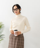 【C-FORT POINT/フォートポイント】リブハイネック ニットプルオーバー