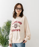 【C-FORT POINT/フォートポイント】アニマルプリント(タイガー) カレッジ スウェットトレーナー