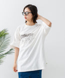 【CONVERSE/コンバース】×【TOM AND JERRY/トムとジェリー】ブランドロゴ プリント オーバーサイズ Tシャツzo