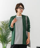 【C-FORTPOINT/フォートポイント】シャリシャリ　シアーロングカーディガン