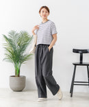 【C-FORT POINT/フォートポイント】ボーダークロップド丈Ｔシャツ