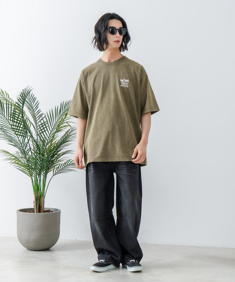 【BEN DAVIS/ベンデイビス】パウダーブリーチ加工 Tシャツ 半袖 クルーネック オーバーサイズ