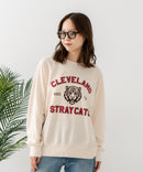 【C-FORT POINT/フォートポイント】アニマルプリント(タイガー) カレッジ スウェットトレーナー